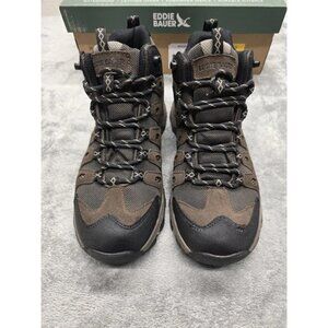 NEW Eddie‎ Bauer Outdoor Boots, Mens US 8, Maple Ridge,  Brown,  Leather Upper